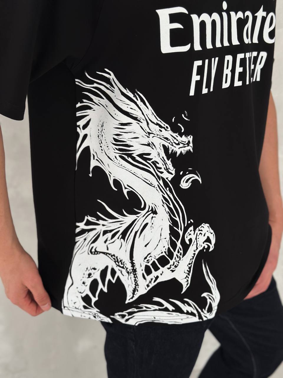 تيشيرت ريال مدريد اديداس التنين اسود , قالب كبير