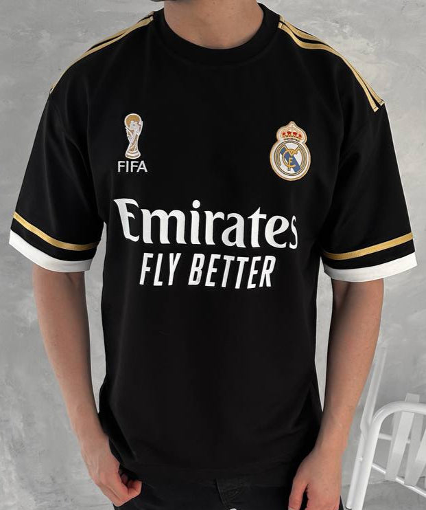 تيشيرت ريال مدريد الملك فيفا اسود , قالب كبير