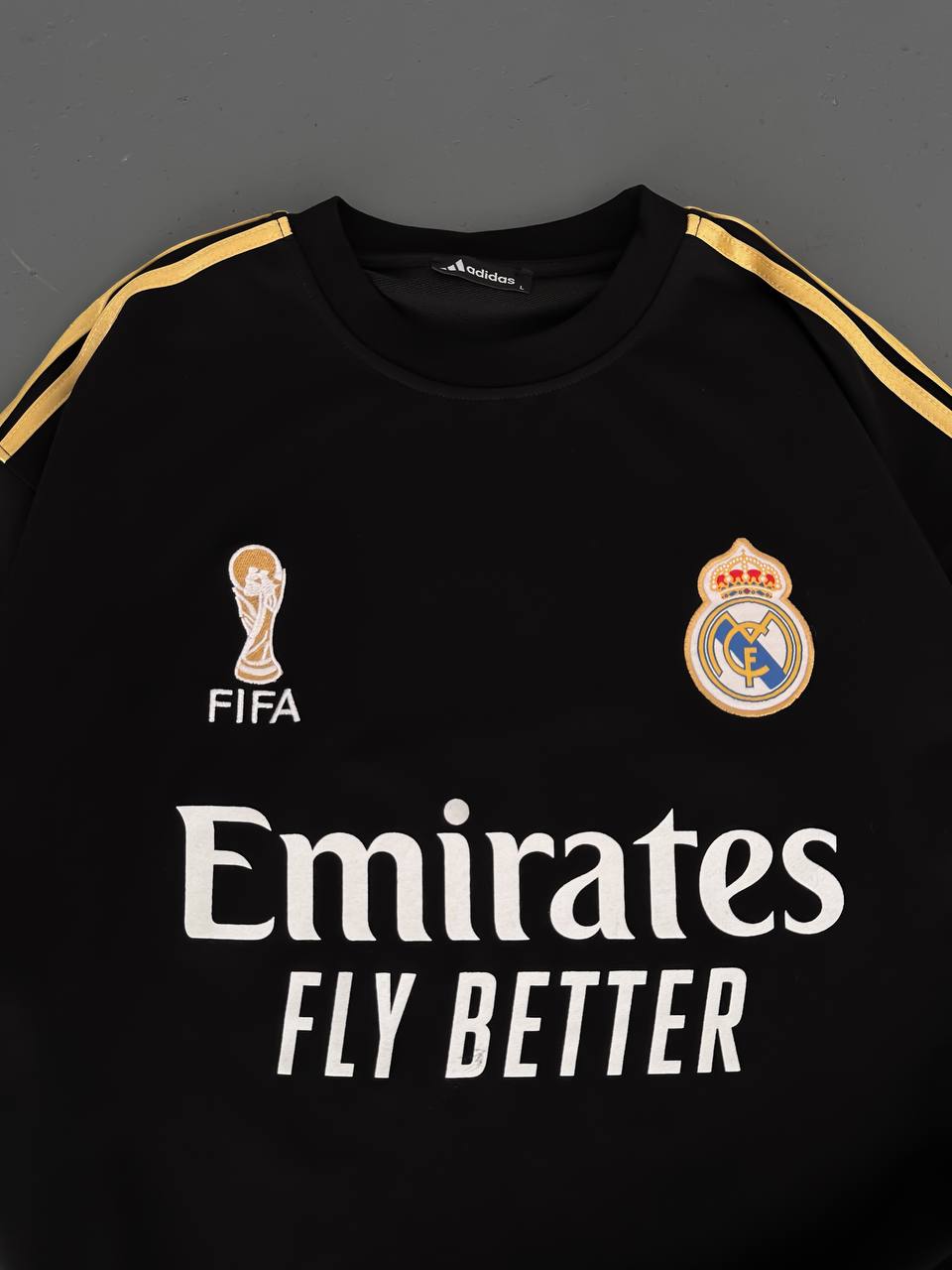 تيشيرت ريال مدريد الملك فيفا اسود , قالب كبير