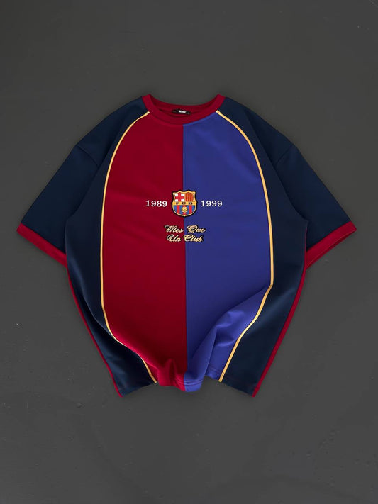تيشيرت برشلونة احمر ونيلي ’ قالب كبير