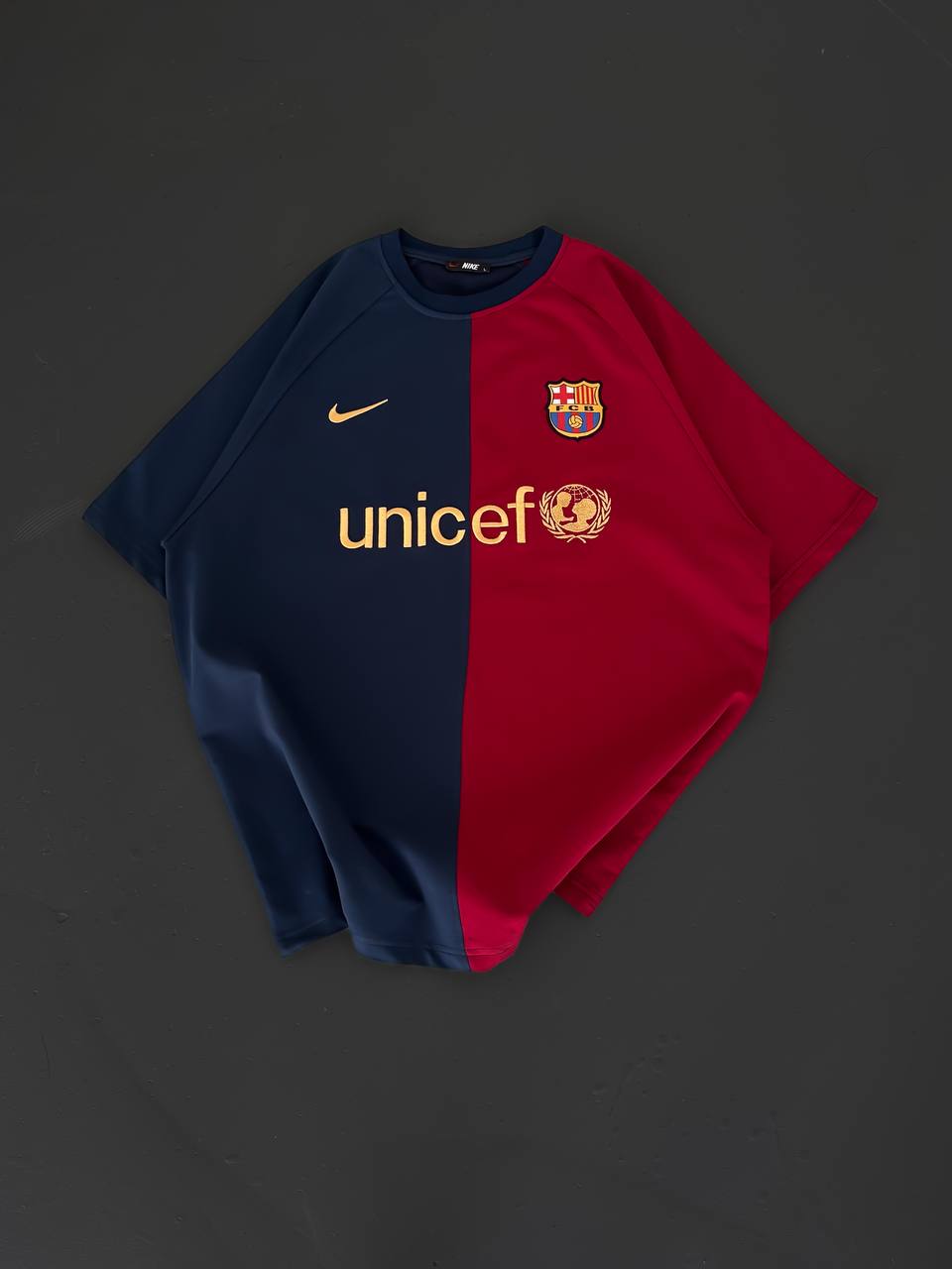 تيشيرت برشلونة نايك احمر و ازرق , قالب كبير