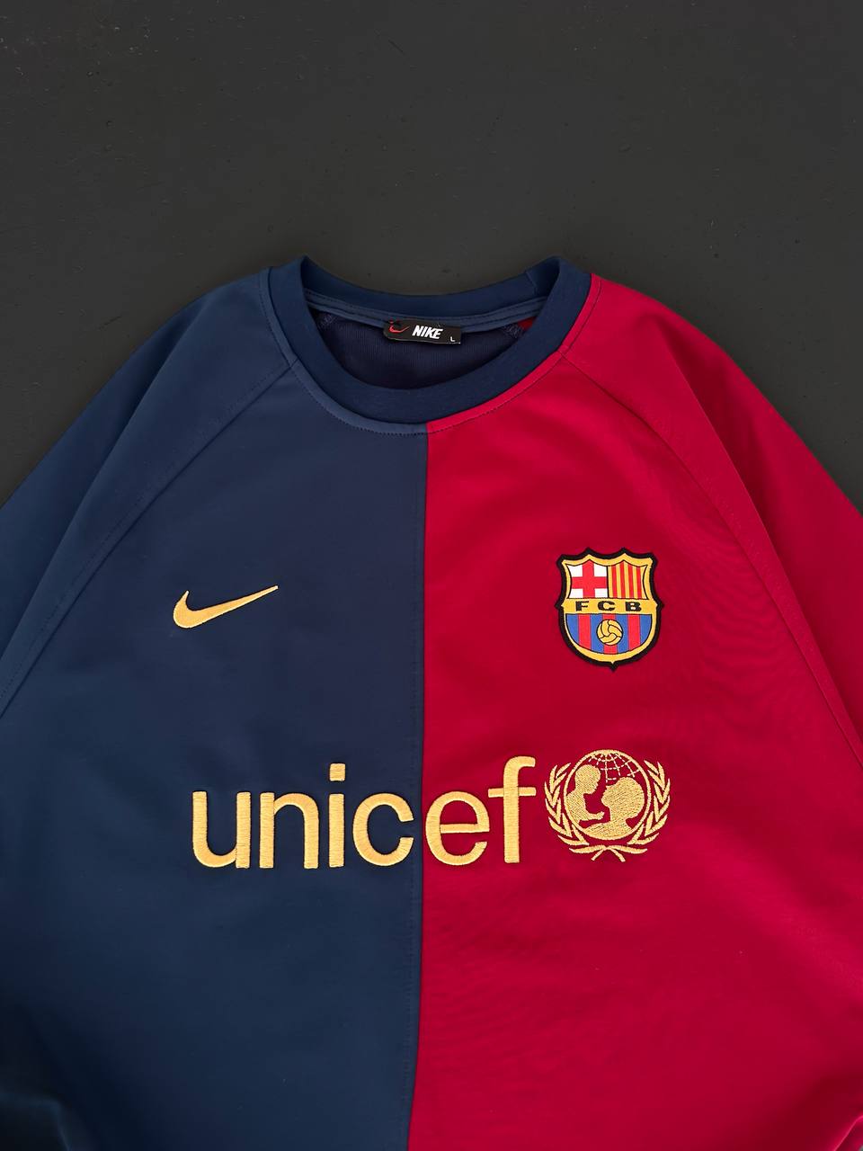 تيشيرت برشلونة نايك احمر و ازرق , قالب كبير