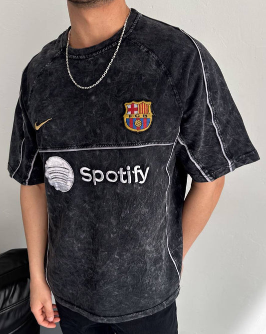 تيشيرت مغسول برشلونة نايك , قالب كبير