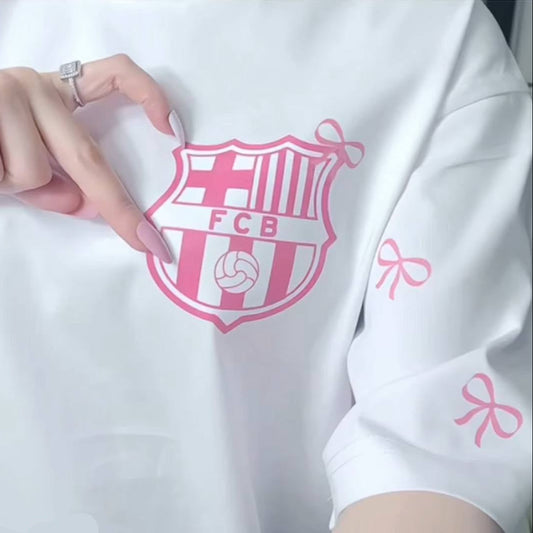 تيشيرت بناتي برشلونة وفيونكة
