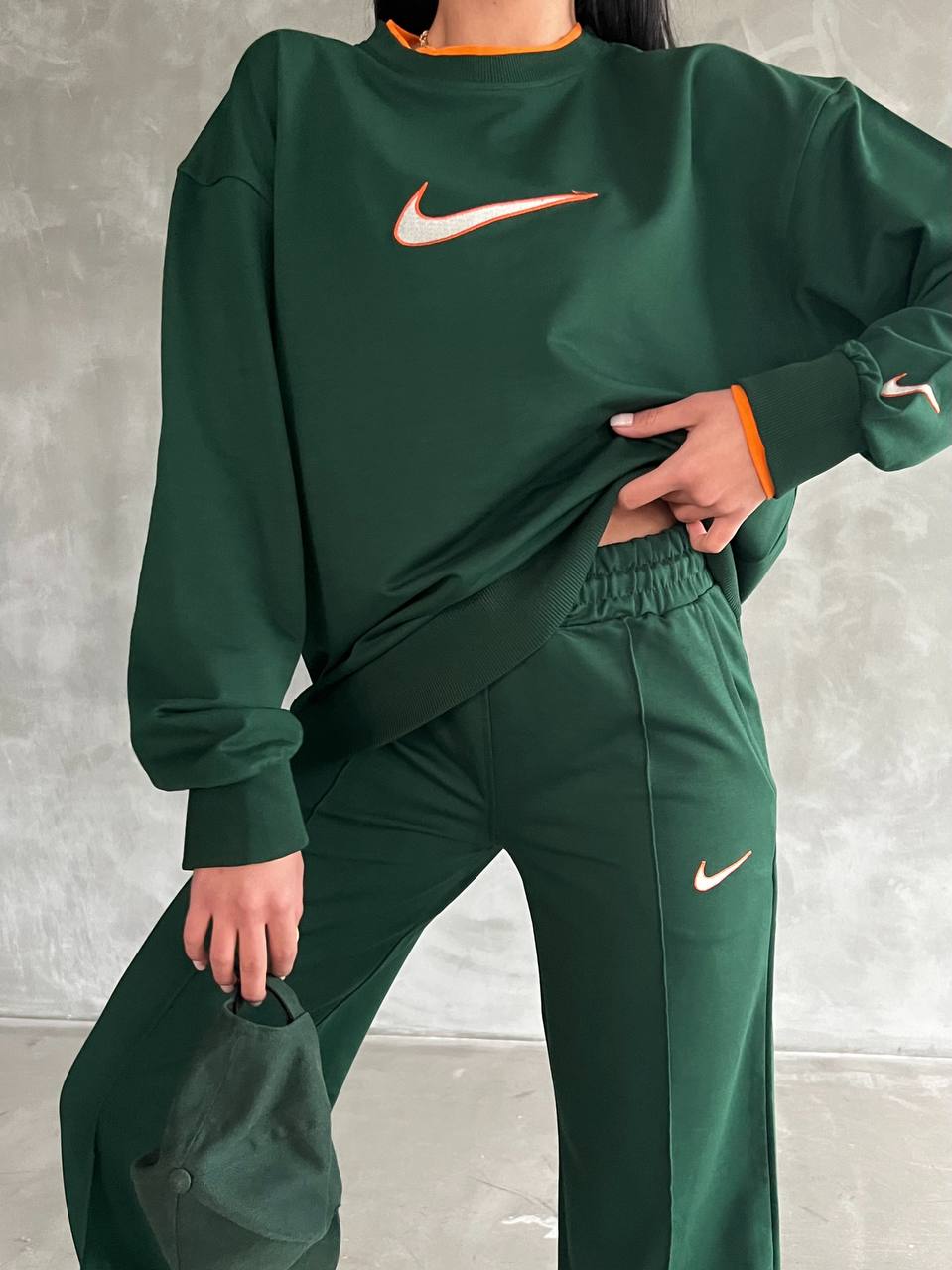 تراك نايك اخضر , خصر لاستيك ,حبل