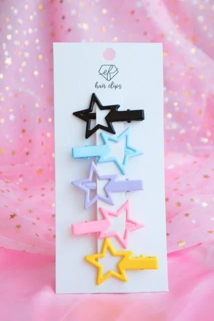 سيت كماشات شعر ستيل ملونة