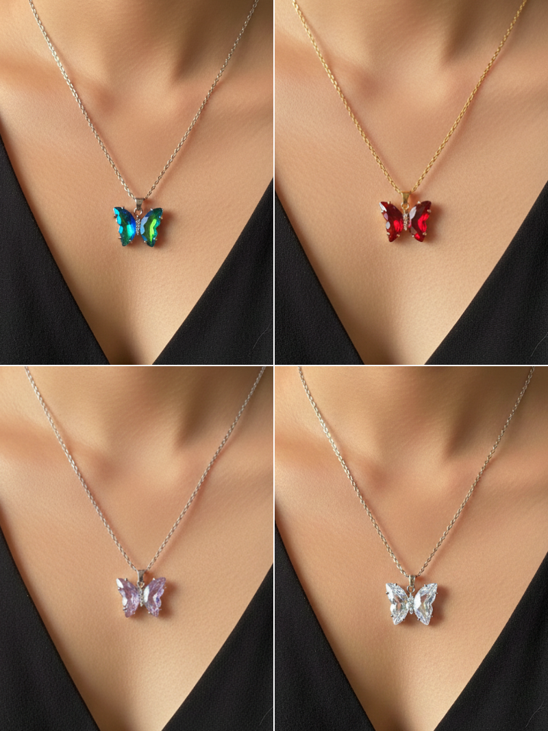 قلائد  فراشات ملونة ✅