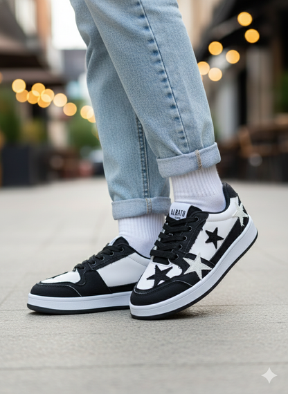 (القياسات بين 36>40) حذاء نجوم اسود ,قالب صغير