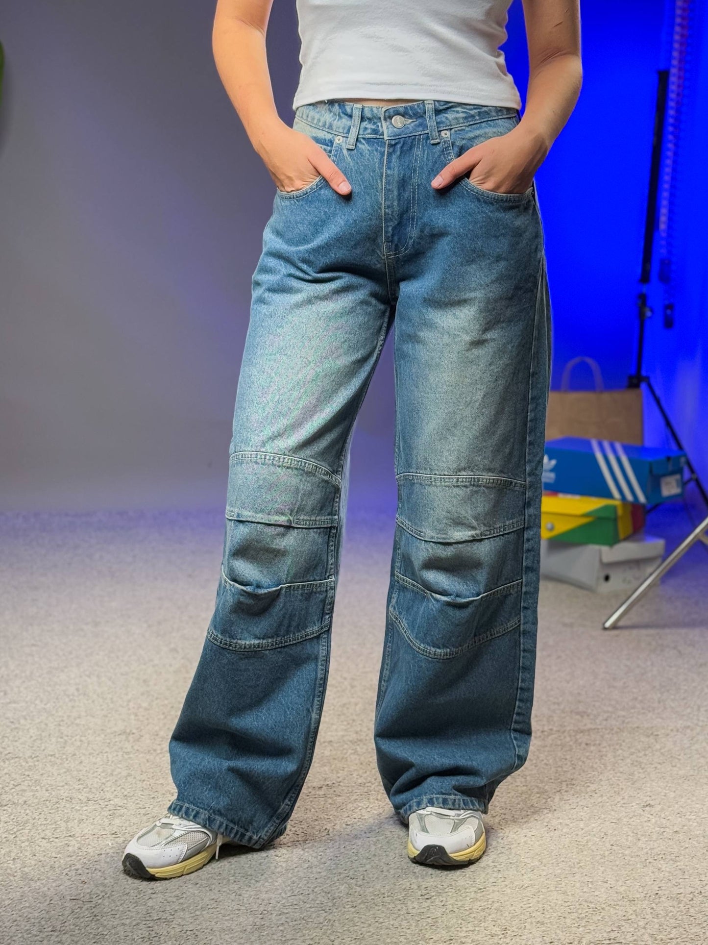 بنطرون جينز ازرق , ،قالب طبيعي