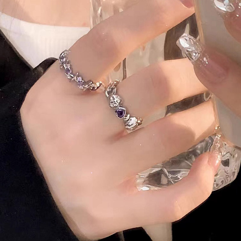 محبس ثنائي قلوب ونجوم (قطعتين)