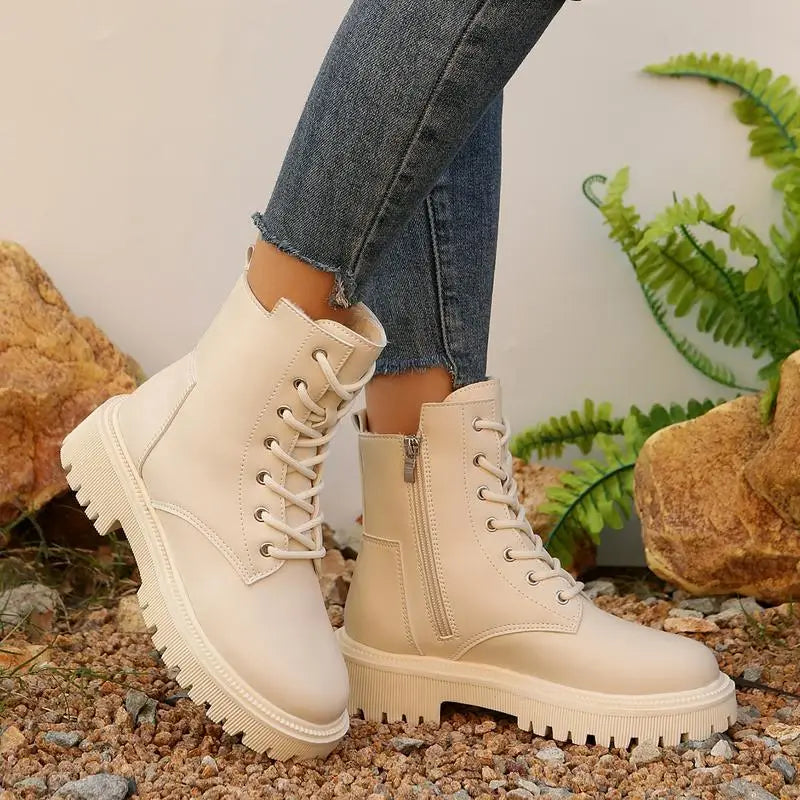 بوت عالي بيجي غامق ,قالب صغير