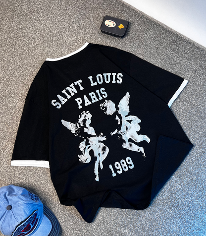 تيشيرت باريس ياخة وردن بخط  PARIS 1989