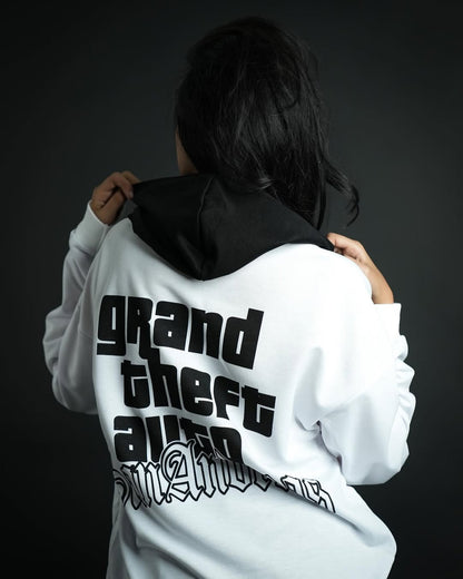 GTA SAN - هودي ابيض واسود , قالب طبيعي