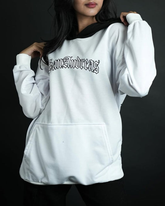 GTA SAN - هودي ابيض واسود , قالب طبيعي