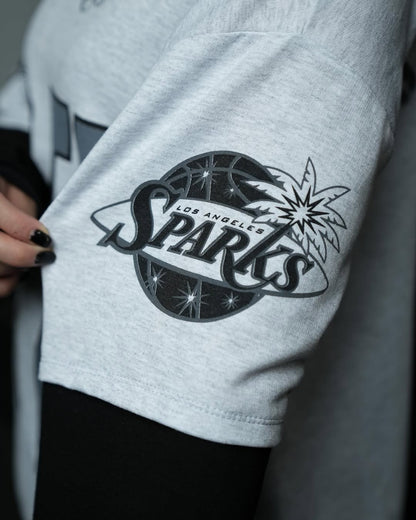 SPARKS 87 - هودي ابيض واسود , قالب طبيعي