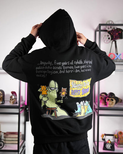 CARTOONERY هودي كارتوني لون اسود