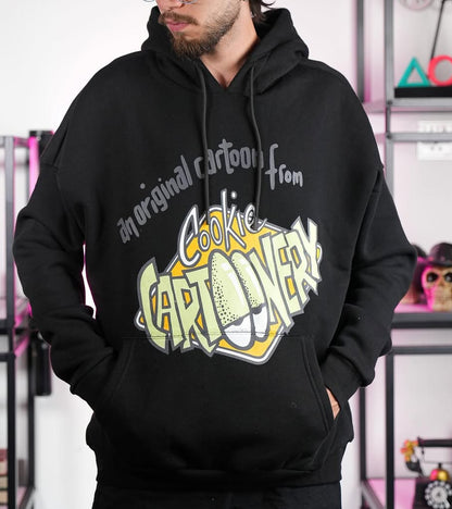 CARTOONERY هودي كارتوني لون اسود