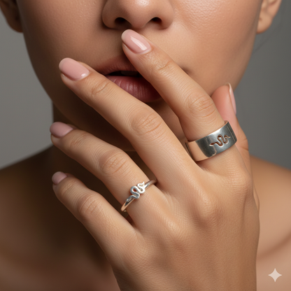 محبس ثنائي بيست فريند افعى (قطعتين)✅