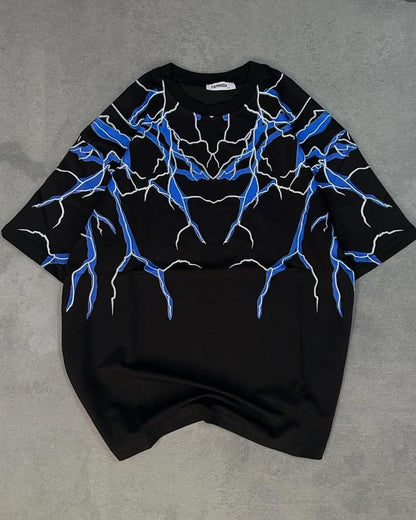 تيشيرت البرق لون اسود