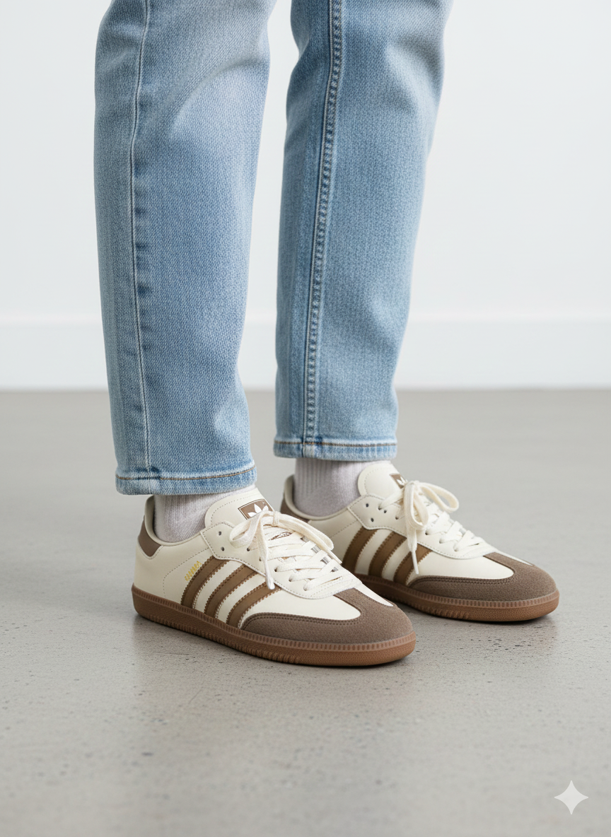 حذاء اديداس سامبا بيجي وجوزي , قالب طبيعي (القياسات بين 40>46)