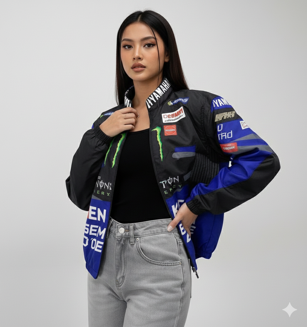 جاكيت مونستر إنرجي ياماها , مطري خفيف ✅