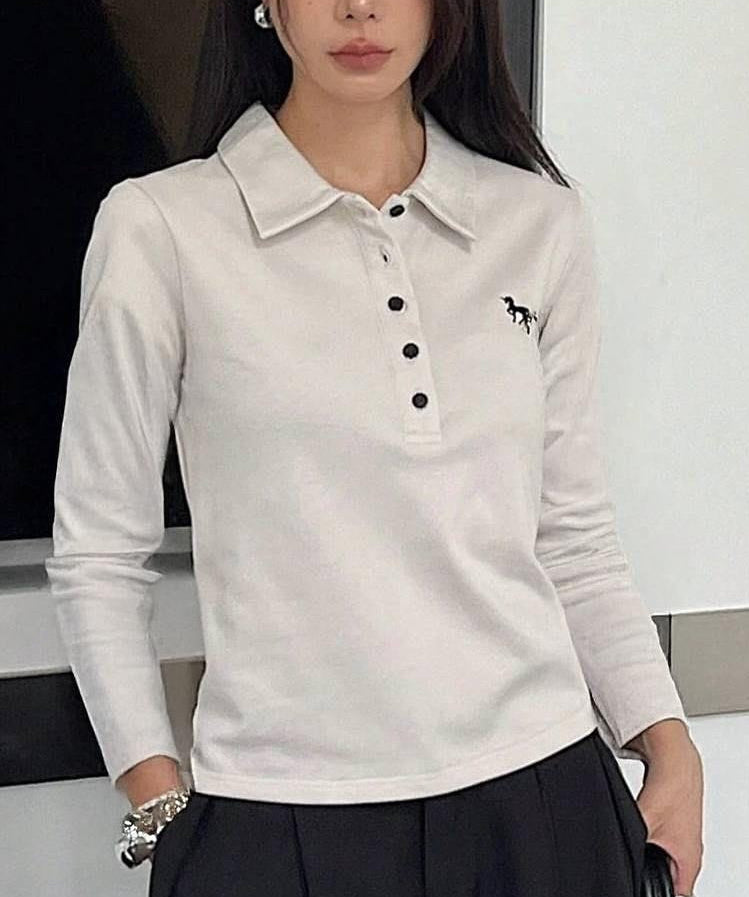 سويتر ابيض بولو بهاري , قالب طبيعي