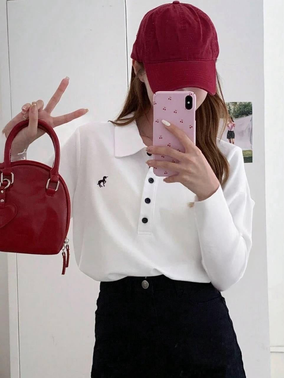 سويتر ابيض بولو بهاري , قالب طبيعي