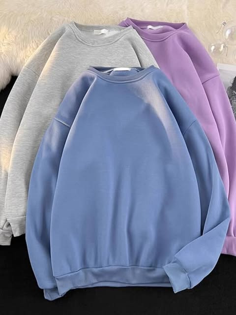 سويتر سادة قطني , قالب طبيعي*