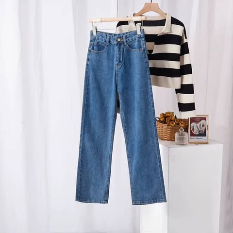 بنطرون جينز كيلوت ازرق *