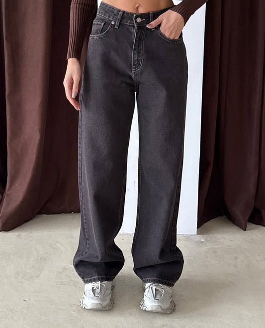 بنطرون جينز رمادي فاتح , قالب طبيعي