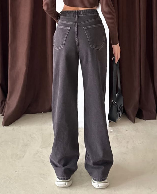 بنطرون جينز رمادي فاتح , قالب طبيعي