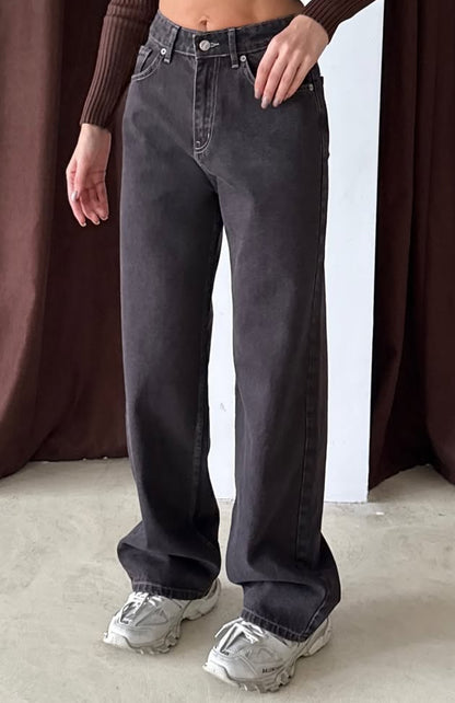 بنطرون جينز رمادي فاتح , قالب طبيعي