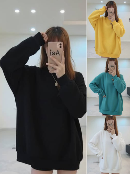 سويتر سادة قطني , قالب طبيعي*