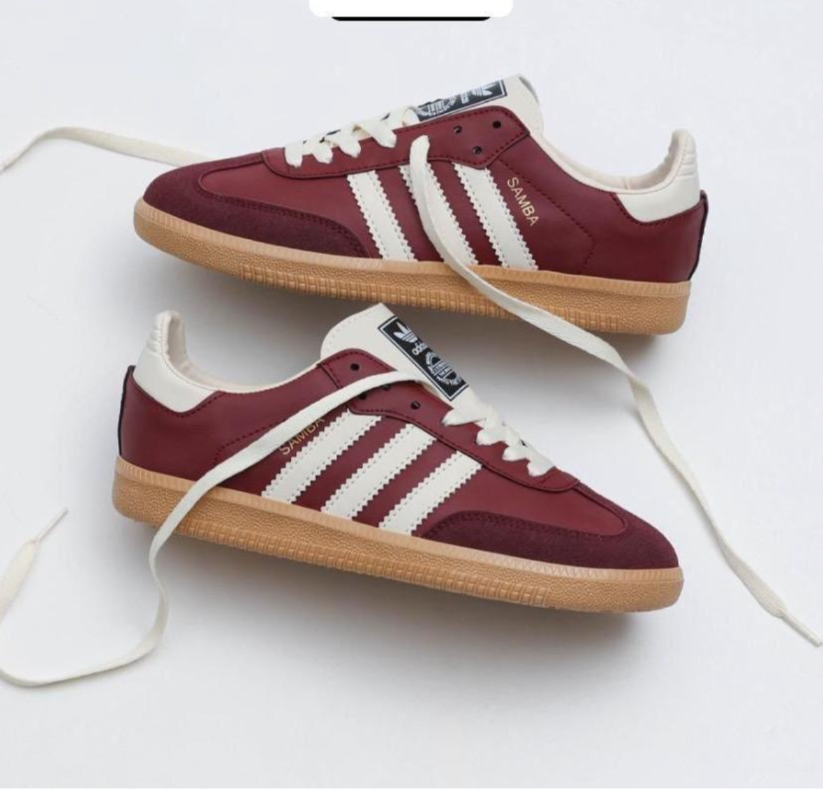 حذاء اديداس سامبا ماروني , قالب طبيعي (القياسات بين 36>46)