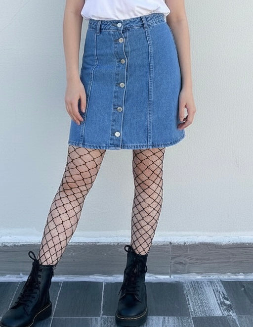 تنورة جينز دكم ✅