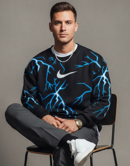 سويتر اسود نايك البرق ,قالب كبير