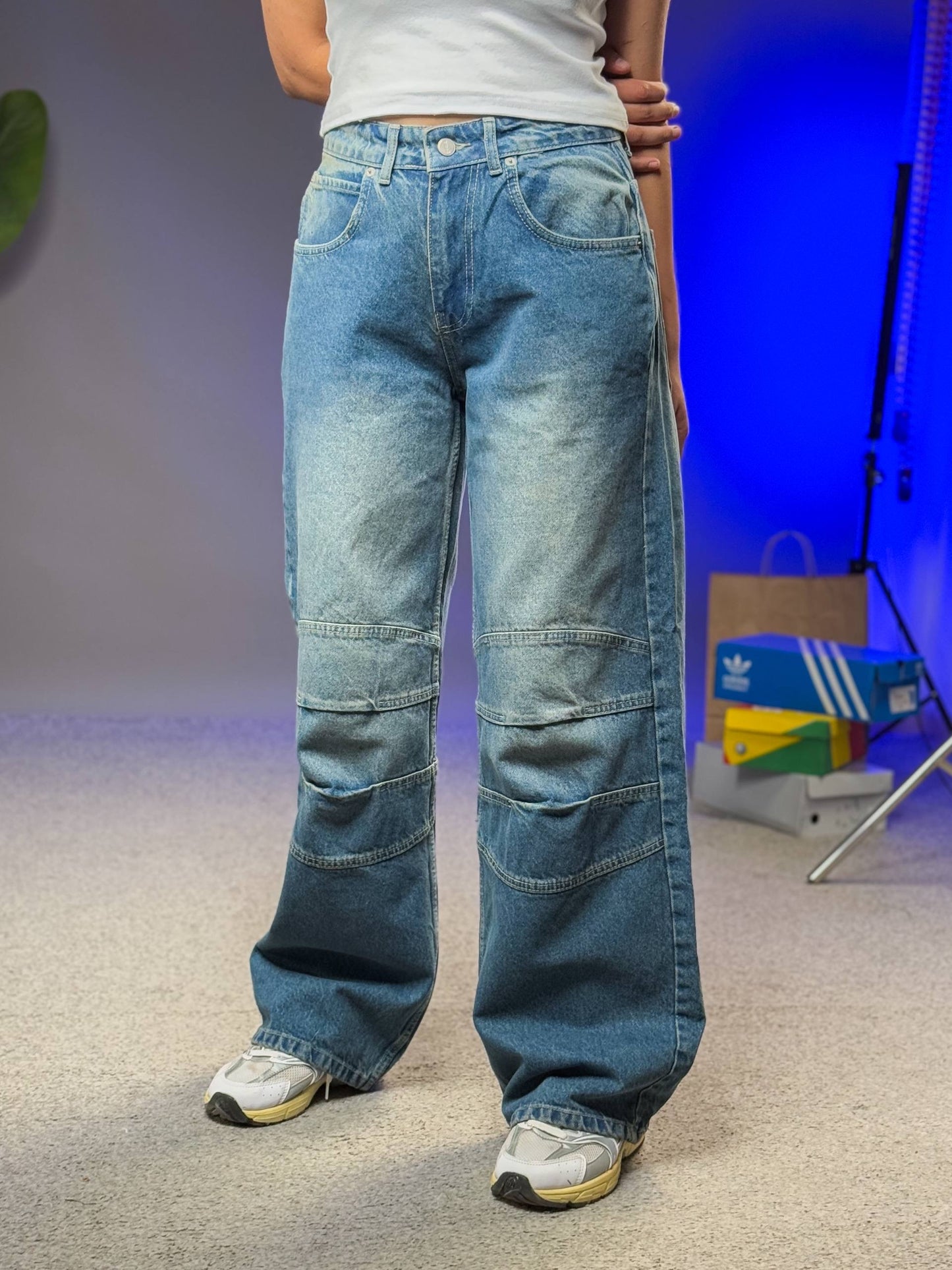 بنطرون جينز ازرق , ،قالب طبيعي