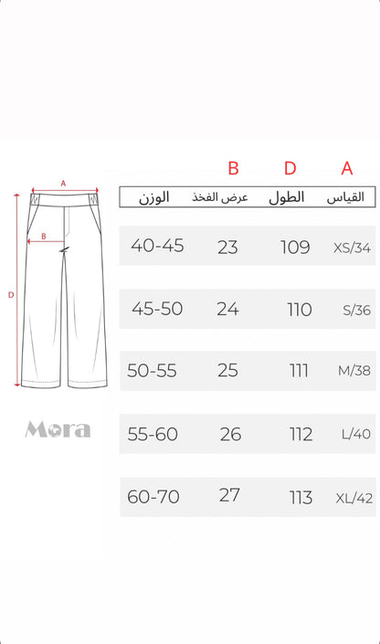 بنطرون جينز ابيض خصر عالي , ساق واسع ,قالب طبيعي