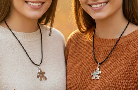 قلادة بيست فريند للاصدقاء (قطعتين)