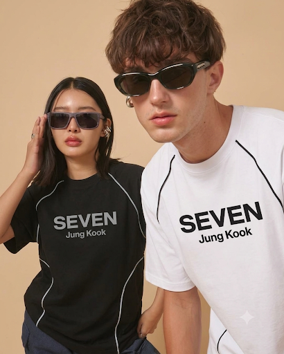 SEVEN تيشيرت مخطط رجالي نسائي