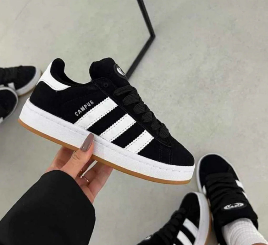 حذاء اديداس كامبوس اسود ,قالب طبيعي (القياسات بين 36>44)