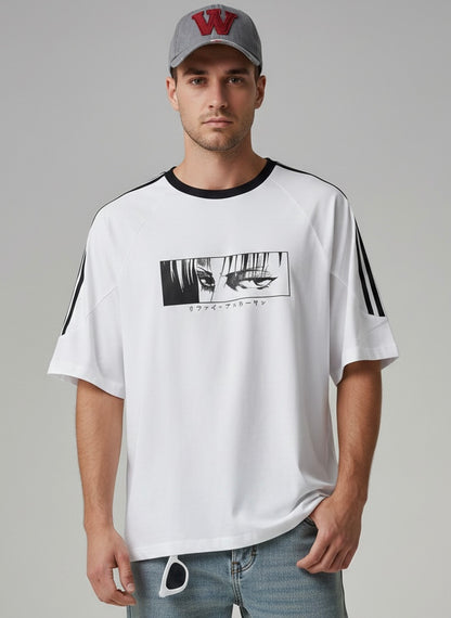 تيشيرت عين هيتاش انمي , مخطط قالب كبير