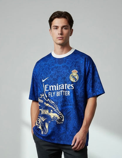 تيشيرت ريال مدريد الملكي ازرق ,قالب كبير ✅