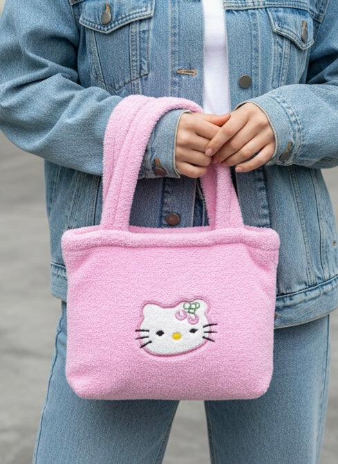 جنطه لولو كاتي وردية قطني