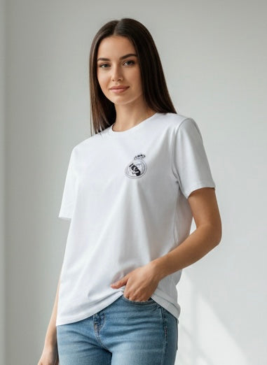 تيشيرت نادي ريال مدريد ابيض واسود