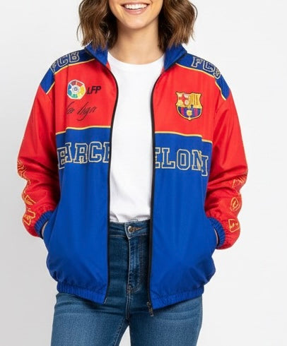 جاكيت برشلونة الرسمي مطري خفيف ✅