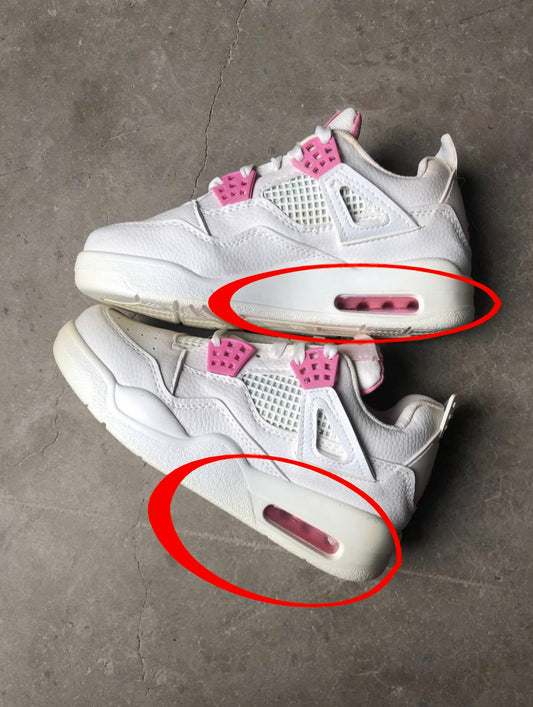 حذاء نايك جي 4 معيوب , صفار اسفل الحذاء