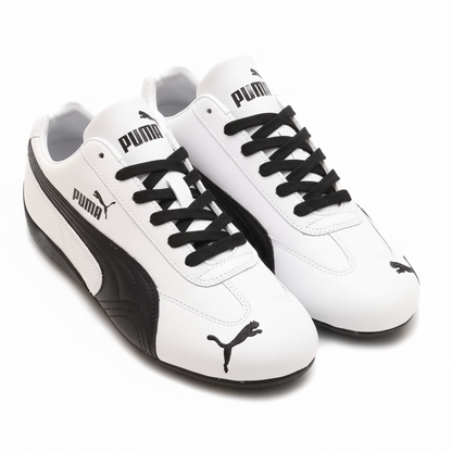 حذاء بوما جلد ابيض واسود , قالب طبيعي (القياسات بين 36>45) - PUMA