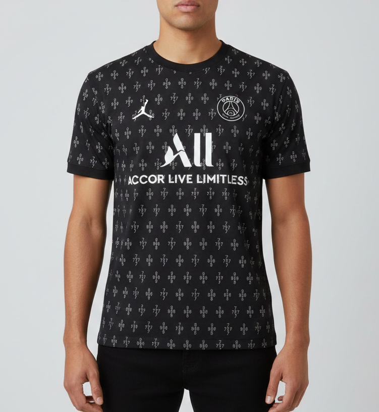 دريس تيشيرت اسود باريس , قالب طبيعي ✅