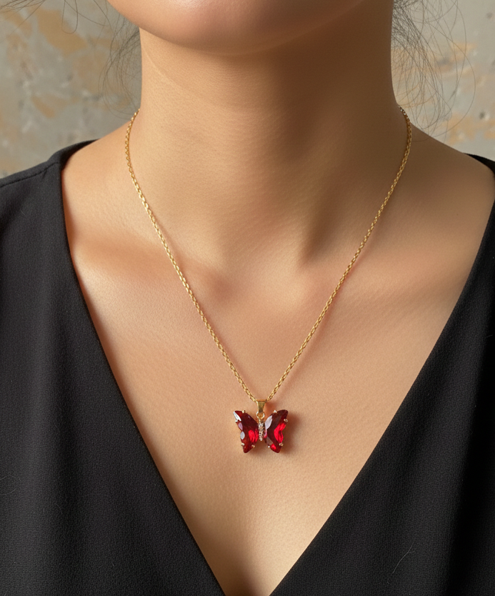 قلائد  فراشات ملونة ✅